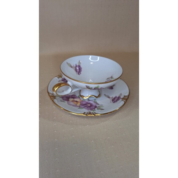 Vintage Mitterteich Bavaria Germany Porcelain Tea Cup and Saucer - Picture 3 of 12